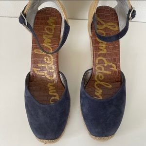 Sam Edelman Harmony Suede Espadrille Wedges